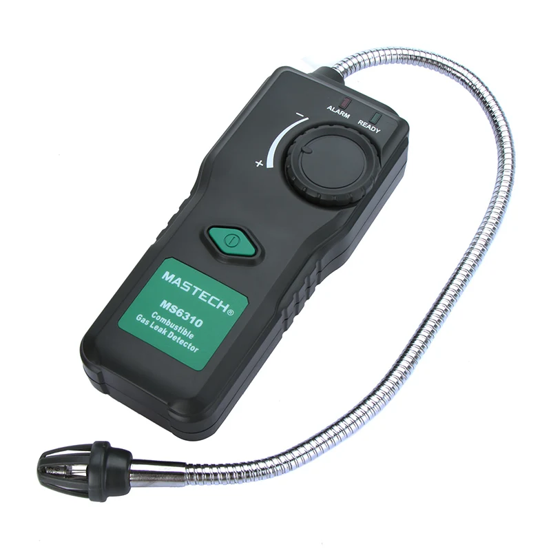 

mastech MS6310 Gas Analyzers Flammable Gas Detector Combustible Gas Leak Tester 10 40P Sound Light Alarm Adjustable Sensitivity