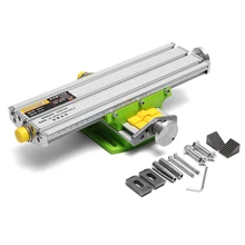 6330 Мини Многофункциональный Рабочий стол XY 2 оси поперечная горка мини-презиционная фрезерная зачистная машина скамейка дрель 6330 приспособление