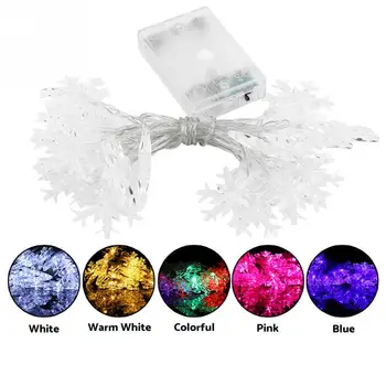 

2.2M LED String Light Battery Chrismas String Lights Novel Durable Snowflake Guirlande Fairy Lights For Home Bedroom Proposal