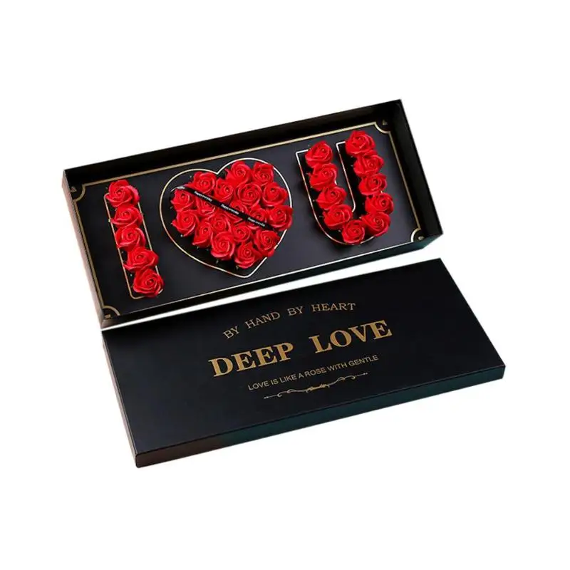 

34pcs I LOVE YOU Rose Flowers Scented Soap Perfumed Soap Valentine Day Gift