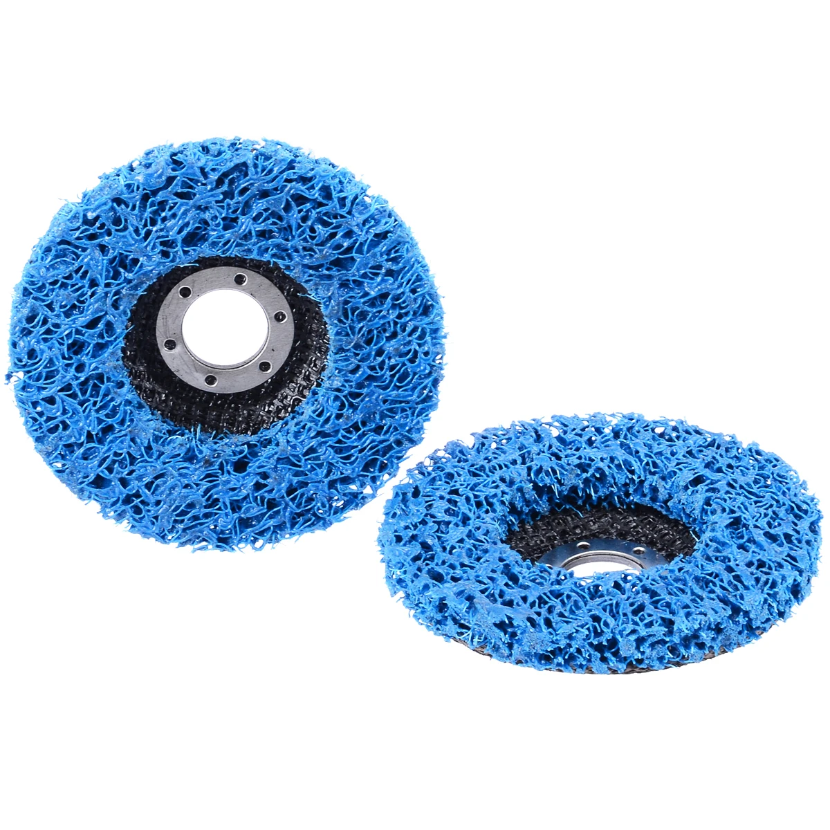 5x 100mm 4/'/' Poly Strip Discs Wheel Paint Rust Removal Clean For Angle Grinder