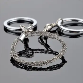 

Field Survival Stainless Wire Saw Hand Chain Stainless Steel Wire Bamboo Line Lifebelts Bamboo Rotating Wire Drop Shipping #1025