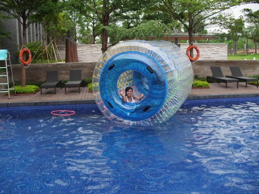 1,0 мм ТПУ надувной валик для плавания шариковый ролик колеса для взрослых детей ходить на водяной шар аква прокатки мяч CE Воздуходувка