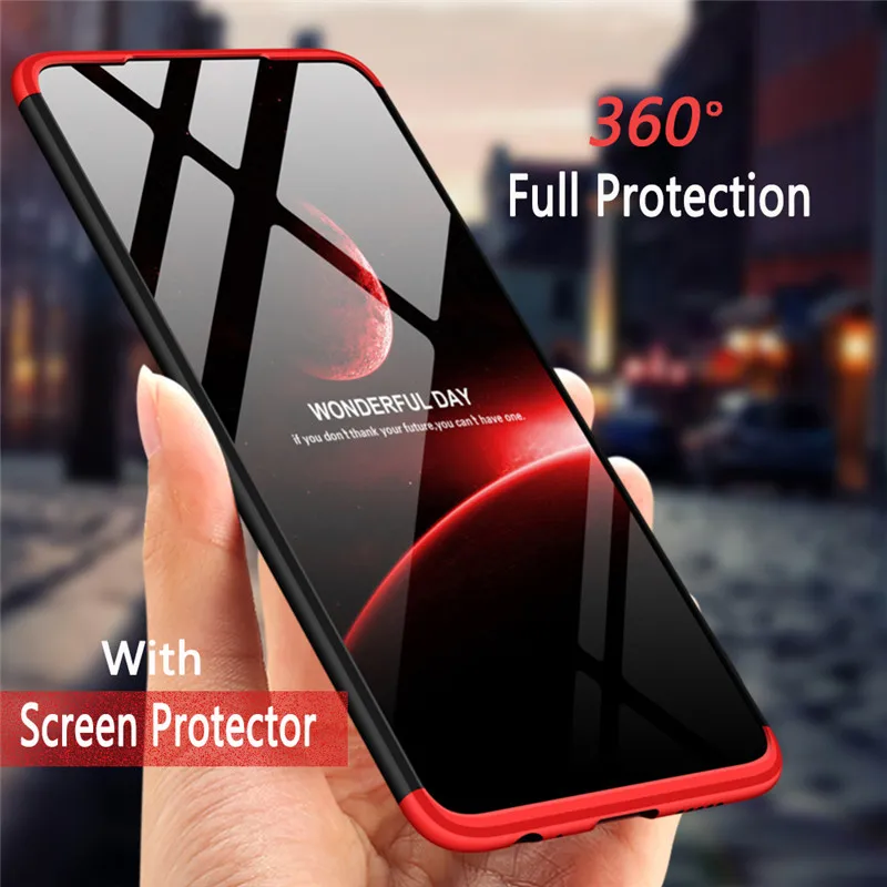 

Huawei P 30 Case 360 Degree Full Body Cover Case For HuaweiP30 Hybrid Shockproof Cover for Huawei P30 Hard Case + Glass Film