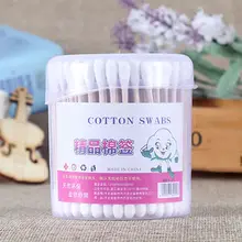 Новинка шт Двойная голова здоровье макияж косметика ухо чистые ватные тампоны палочки падение