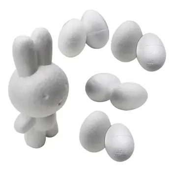 

8pcs Foam Eggs+1pc Rabbit DIY Craft Toy Children Easter Gift Festival Party Decoration Kids Craft Gifts Toys