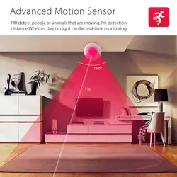 1 компл. Smart Беспроводной Wi Fi движения PIR сенсор сигнализации детектор 7 м расстояние чувствительности для Умный дом автоматизации Android IOS