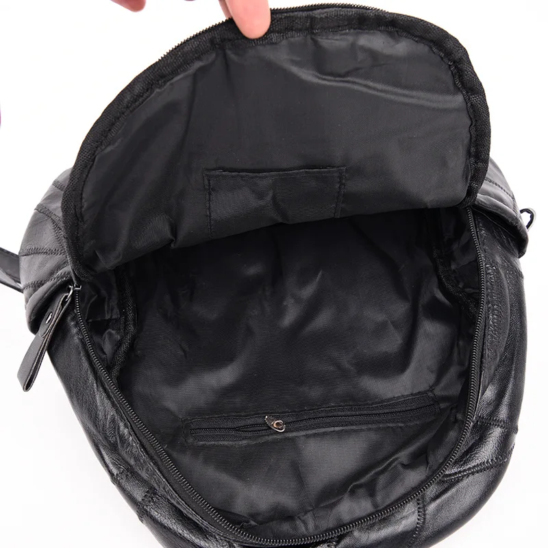  Witfox genuine leather Preppy Style Backpack for college school bag pack carry book package tassel  - 33012101868