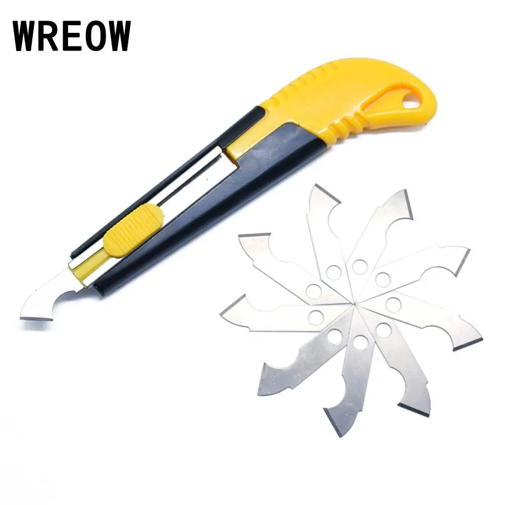 

Perspex Cutter Hook Acrylic Cutting Tool With 10 Spare Blade Hook Knife Blades Steel DIY Plexiglass Repair Hand organic board