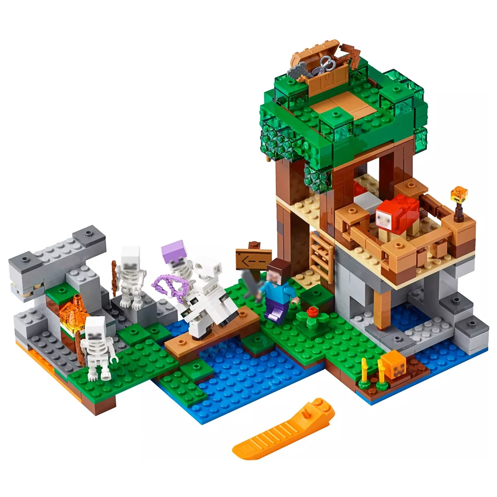 

Fit Minecraft 21146 Skeleton Arena Set 518Pcs With Box Mini Figures Building Blocks Toys For Children Birthday Gifts