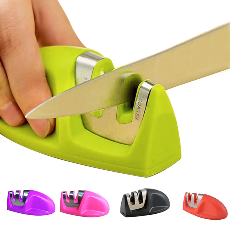 

Hoomall Kitchen Sharpener For KnifeTwo Stages (Diamond & Ceramic) Mini Portable Sharpening Tools Creative Kitchen Accessories