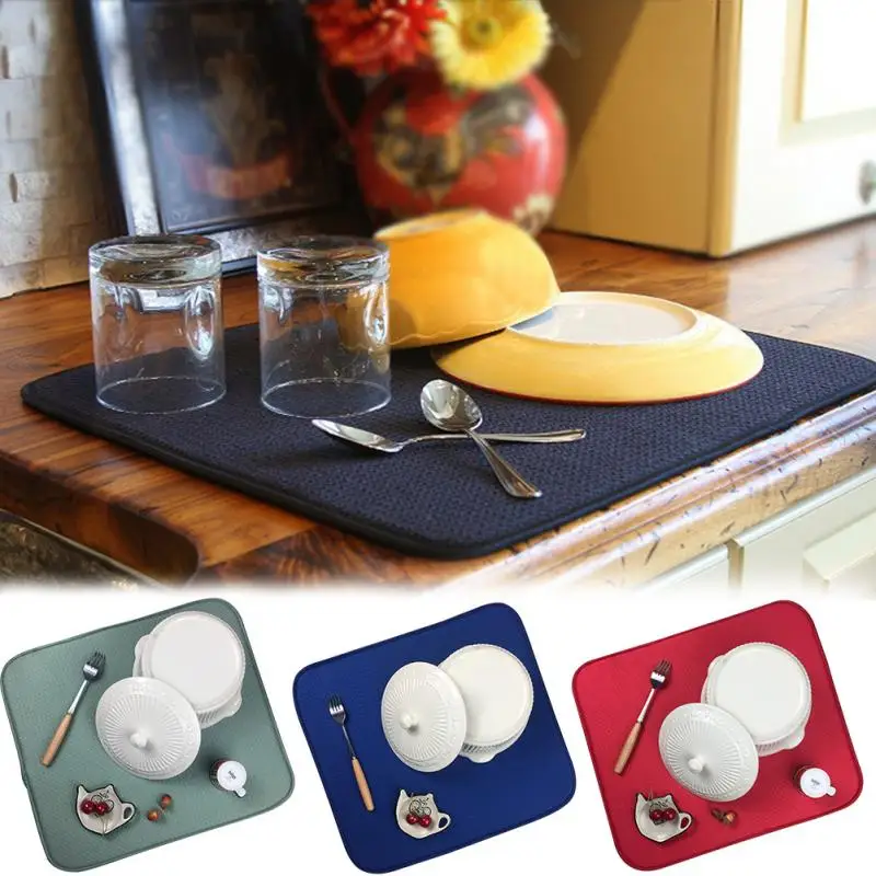 

Multifunctional Anti-slip Placemat Pad Kitchen Supplies Protective Dish Drying