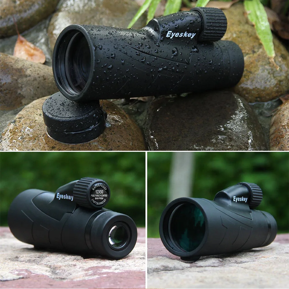 

BAK4 Monoculars 12x50 Telescope Multi-coated HD Power Monocular Outdoor Travel Hunting Camping Scopes Bird Watching Waterproof