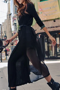 

Spring Women Chiffon Cardigan Belt Long Sleeve Sexy Ladies Long Jacket Blouse Shirt Beach dress Cover Up Femme Outerwear On Sale