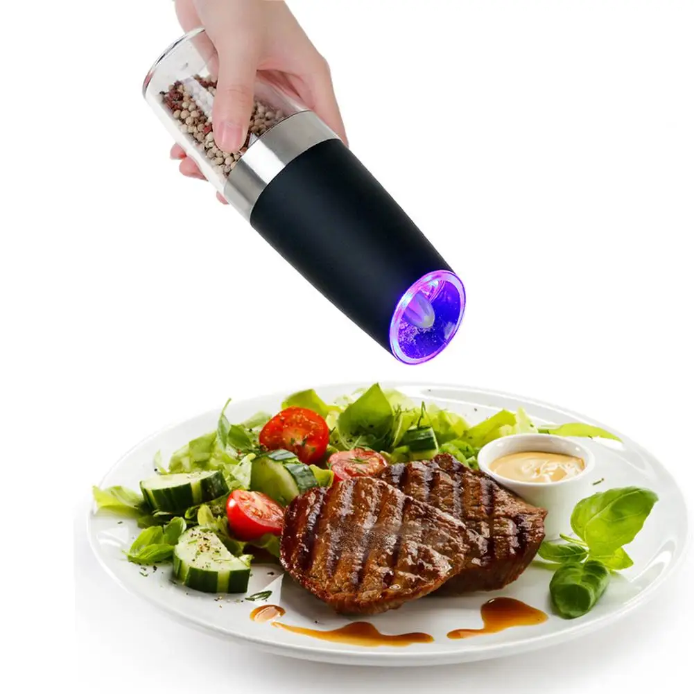 

Automatic Electric Induction Stainless Steel Pepper Grinder Bottle Grinding Domestic Use Hands-free Creative Cooking Tools