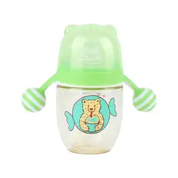 Бутылка для детского молока широкий калибр младенческой Кормления бутылки BPA бесплатно эргономичный анти-утечки чашки