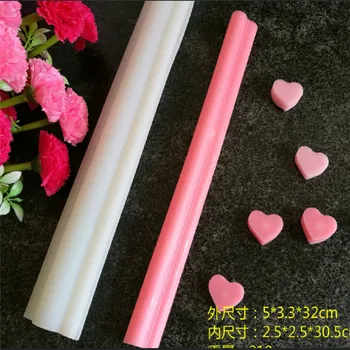 

Fashion Heart Round Silicone Tube Column Candle Mold DIY Creative Multi-Style Candle Soap Mould Templet Hand Craft Hot Sale 2019