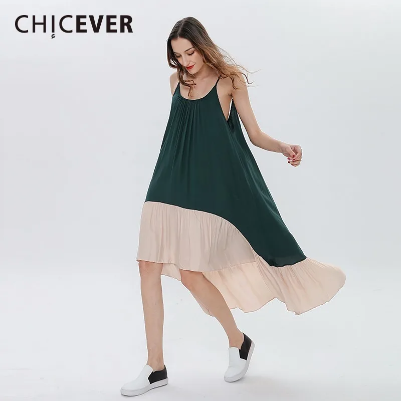

CHICEVER 2019 Sexy Off Shoulder Summer Dress For Women Female Spaghetti Strap Ladies Party Women's Dresses Big Size Clothes New