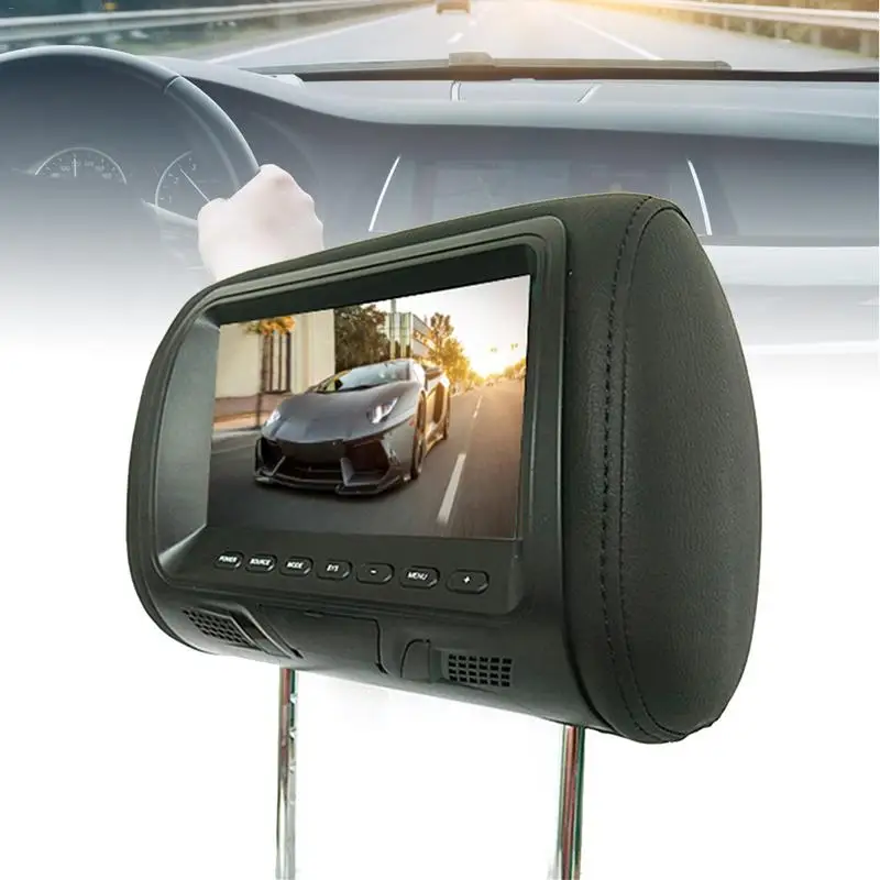 

2PCS New 7 Inch Rear-Mounted Car Headrest Universal Hd Digital Screen Image Lcd Display Pair Headrest Tv Display Drop shipping