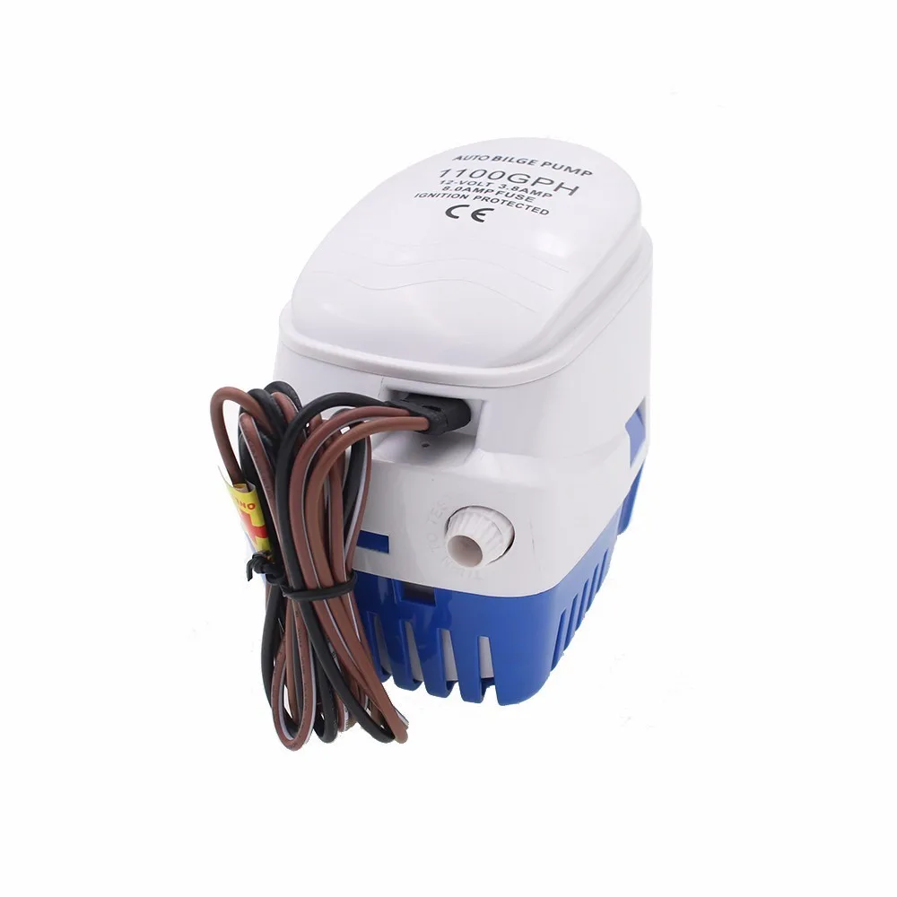 750GPH 1100GPH Automatic Boat Bilge Pump 12v 24v Auto Dc Submersible Electric Water Pump Small 12 V Volt 750/1100 Gph