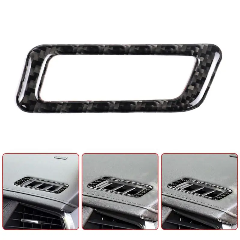Углеродное волокно AC Vent Outlet рамка накладка наклейка для Cadillac XT5 16 17 MGO3|Лепнина