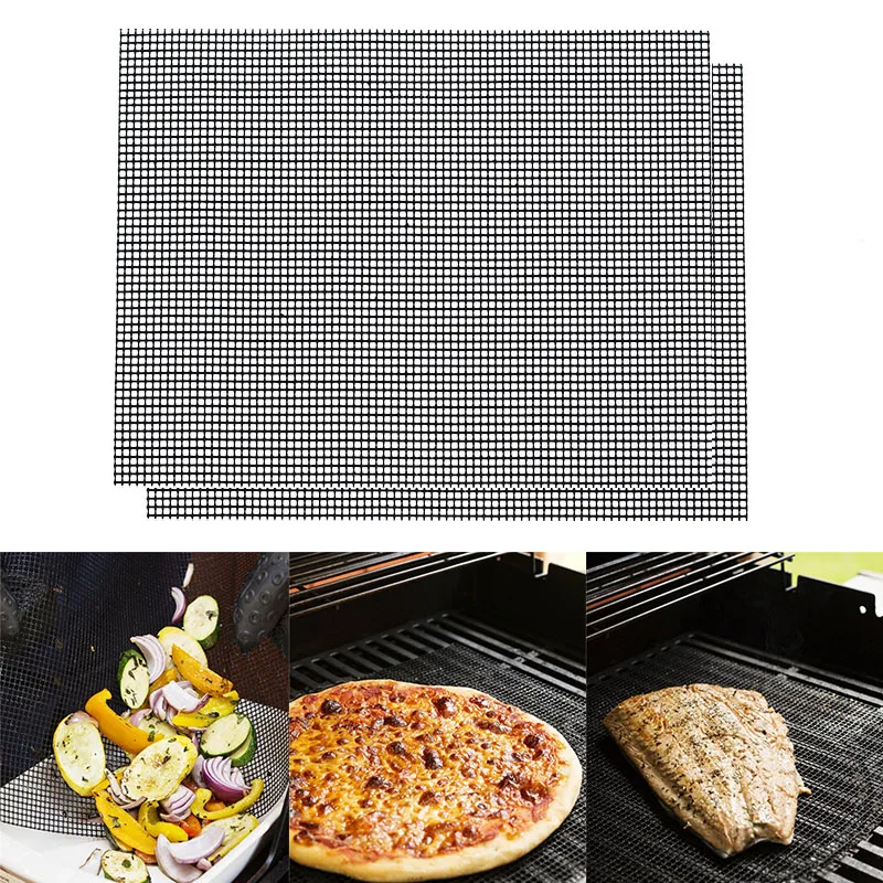 

Accessories Non-viscous Home Roaster Mesh 1pc New Barbecue Sheet BBQ Mat Gadgets 30*40cm Fashion Kitchen Churrasco