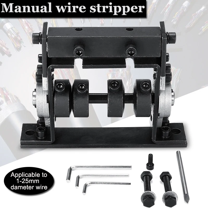 

Portable Manual Wire Cable Stripping Peeling Machine Cable Scrap Recycle Tool Metal Wire Stripper For 1-25mm Wire