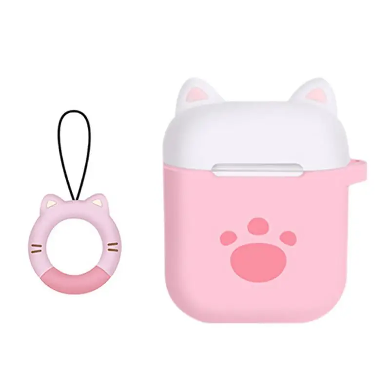 

Headphone Holder Bag Silicone Bluetooth Wireless Earphone Case For AirPods Protective Cover