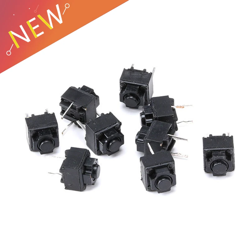 

20Pcs/Lot 6x6x7.3MM Tact Switch 6*6*7.3mm keys buttons Switch Original mouse square micro switch