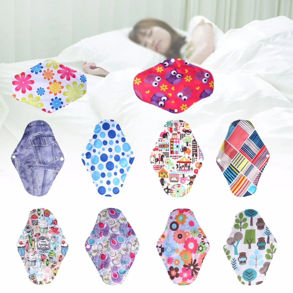 25*18cm Reusable Sanitary Pads Washable Bamboo Cotton S Panty Liner