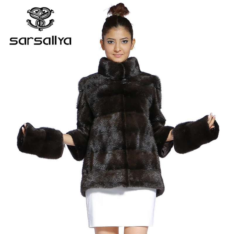 Best  Real Fur Coat Mink Women Winter Natural Fur Mink Coats And Jackets Female Long Warm Vintage Women C