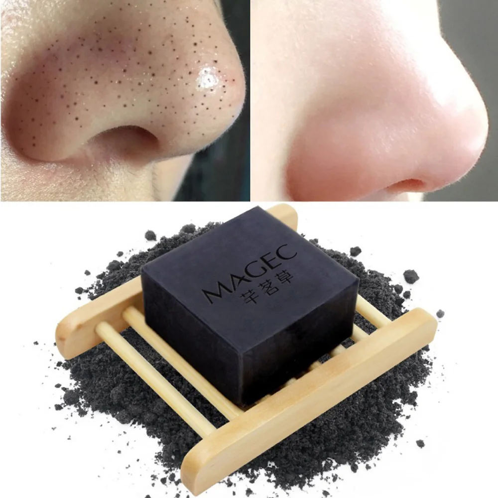 100g Face Soap Bamboo Charcoal Soap Deep Clean Oil Control Acne Faces