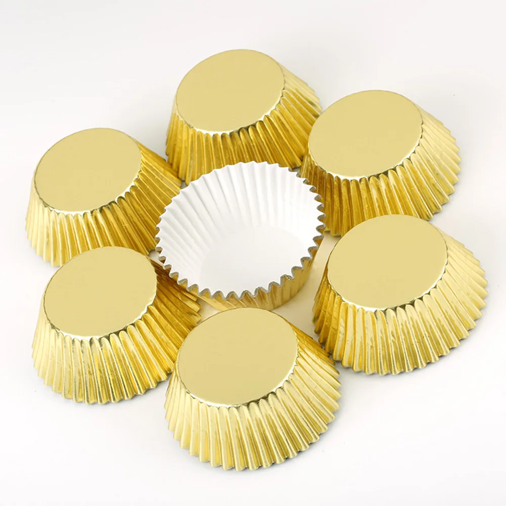 

100Pcs Mini Cupcake Liners Paper Cake Baking Cup Muffin Cases Xmas Wending Tools