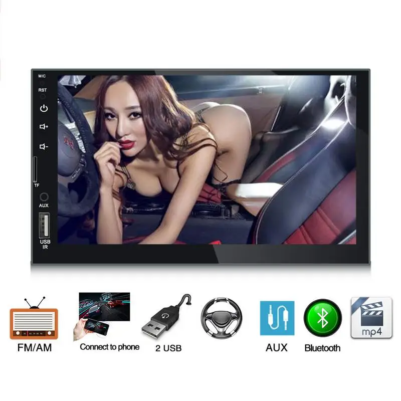 

New MP5 Player - Car HD 7 Inch Universal Car Bluetooth Radio Multimedia Player MP4 & MP3 Capacitive Screen