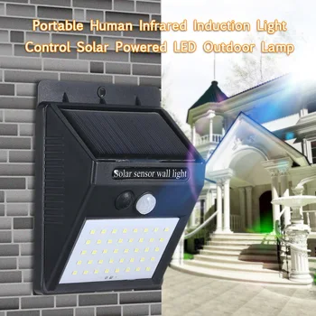 

LED Solar Powered Wall Lamp PIR Motion Sensor Infrared Human Induction Lamp Light Sensor IP65 Waterproof Solar Light