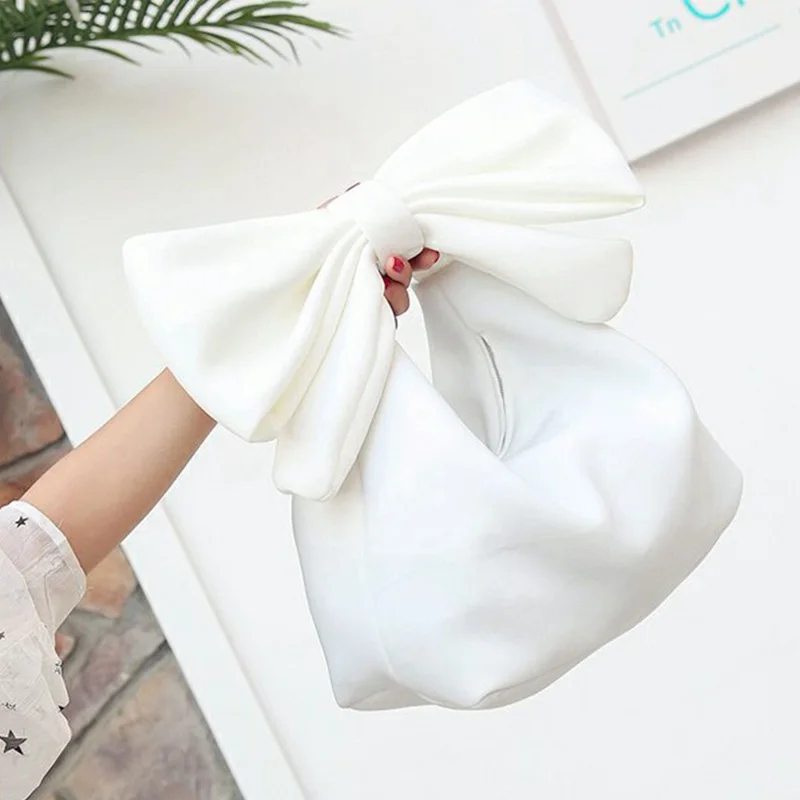 

Women's Handbags Bowknot Purse Lady's Lovely Fashion Messenger Bags Solid Shoulder bolsa Bag