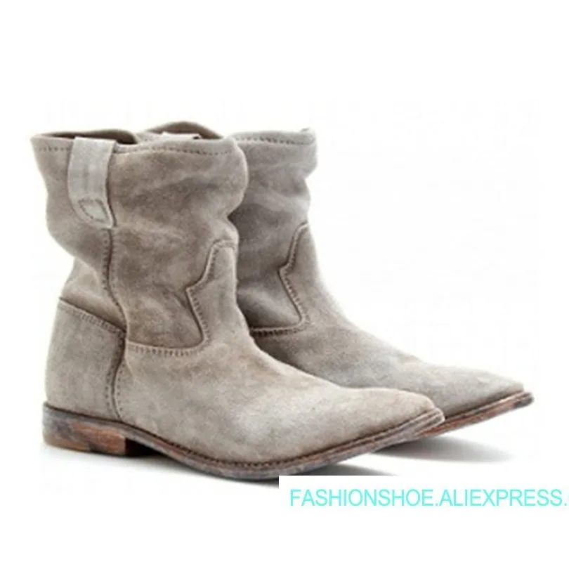 Bottes Chaude Décontractées Chaussures Taille Wedge Pour Automne wedge wedge flat flat Femme Bac flat Mujer Du Daim Cuir Grande flat En Cowboy wedge wedge wedge flat Conception flat 2018 wedge Western flat wedge wedge Bottines Hiver wedge r0tUrx