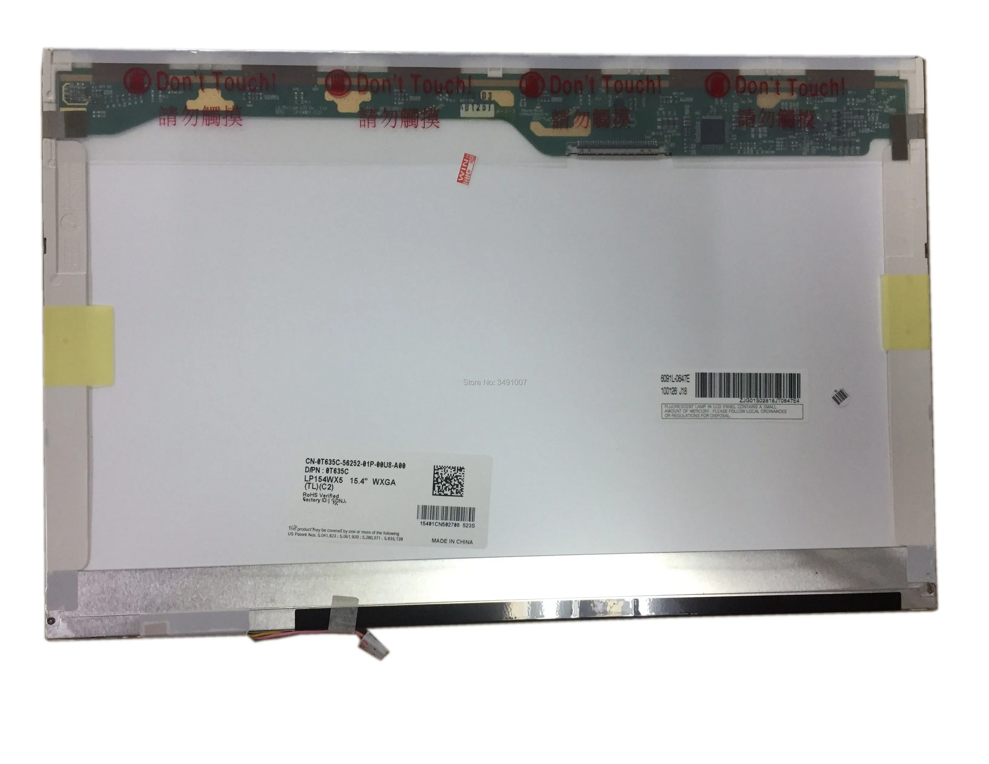 LP154WX5 TLC2 pasuje do LP154WX5 TLA2 LP154WX4 TLC8 B154EW08 V.1 ...