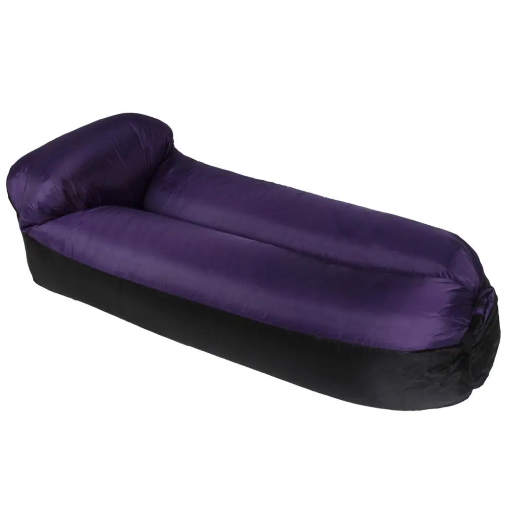 

Outdoor Portable Inflatable Sofa Pillow Flat Purple, Pink, Orange, Green, Blue Inflatable 640g / 1.4lb Bed