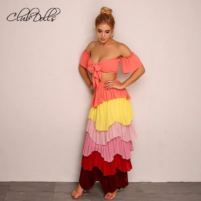 Clubdolls Long Evening Dress 2019 Off The Shoulder Chiffon Gown Vestido De Festa Robe Soiree Formal Party | Свадьбы и торжества