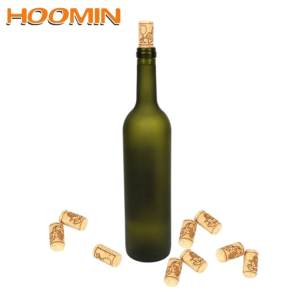 

HOOOMIN Gadgets 10Pcs/set Baware Kitchen Accessories Straight Wood Corks Wine Stoppers Bar Tools Bottle Plug