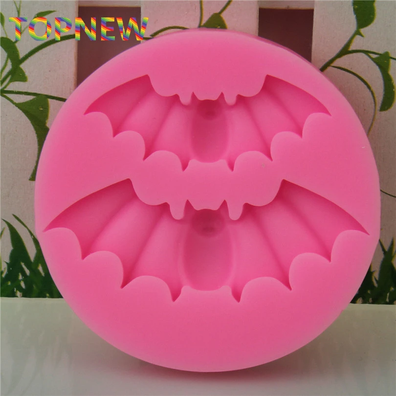 Летучие мыши Хэллоуин силиконовые формы Hallowmas помадка торт украшения Sugarcraft еда