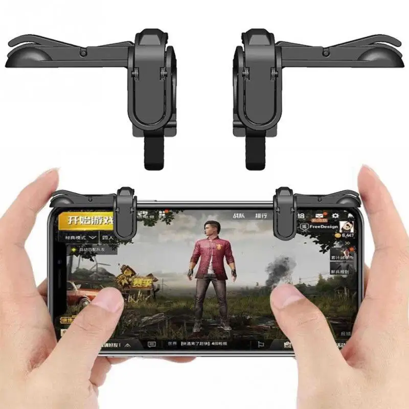 Beste Gamepad Gaming Gamer Android Joystick Uitgebreide Handvat Game pad voor iPhone Xiaomi yi Smartphone Telefoon Gamepad Trigger Fire #1116