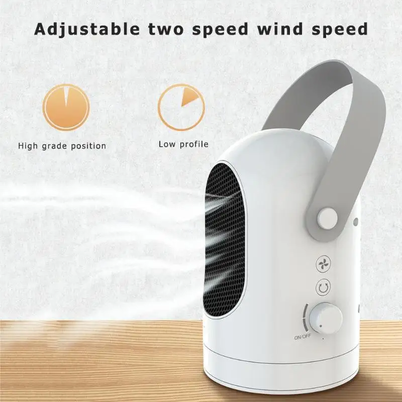 

600W Electric Heater Mini Fan Heater Desktop Household Wall Handy Heater Stove Radiator Warmer Machine for Winter