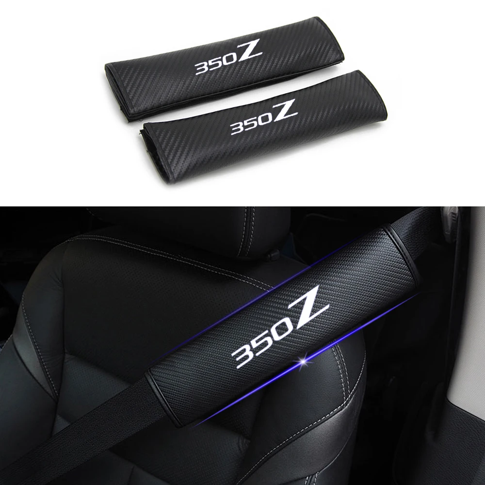Tampa do Cinto de Segurança Cinto de Segurança Seguro para Nissan Reflexivo Carro Shoulder Pads Carro Styling Autopeças 350z 2 Pcs