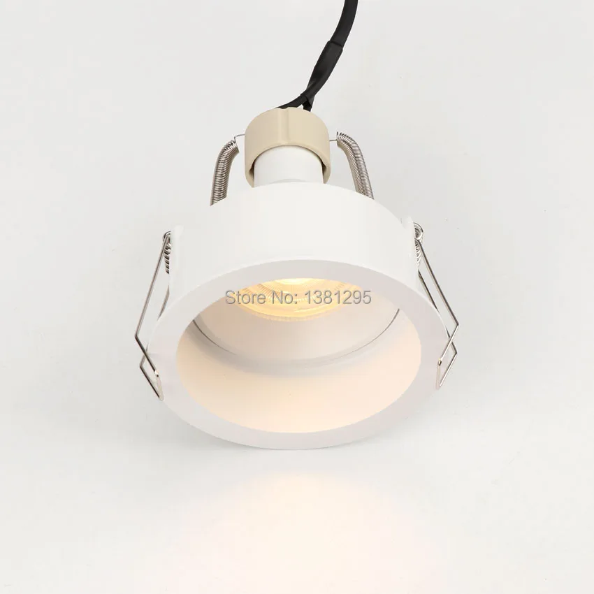 Us 40 32 28 Off 4pcs Recessed Led Ceiling Spotlight Frame Round Gu10 Fixture Holders Adjustable Led Ceiling Spot Light Gu 10 Light Bases Fitting In
