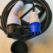 ZWET IEC 62196 стандартный тип 2 штепсельное электрическое автомобильное зарядное устройство EVSE Уровень 2 OEM IEC 62196-2/8A, 10A, 16A Входная промышленная вилка