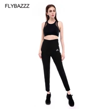 FLYBAZZZ плюс размер для женщин и мужчин похудение утягивающая одежда потливые Брюки для похудения животик контроль Фитнес Леггинсы Брюки