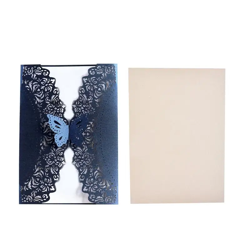  10PCS Invitation Greeting Card Exquisite Pattern Invitations Set for Wedding Birthday Party Supplie - 32989942554