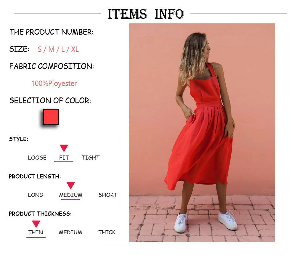 Women Summer Boho Long Maxi Dress Sleeveless Backless Bandage Loose Dress Party Beach Sundress